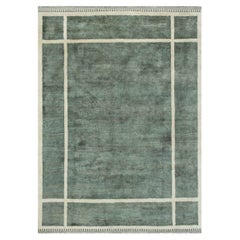 8x10 Sage Green Moroccan Beni Ourain Berber Hand Knotted Rug ( G - 13718 )