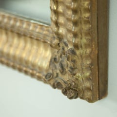 19th Century French Gilt Ripple Mirror