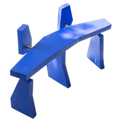 The Last Bench - Modern Cobalt Blue Geometrical Bench