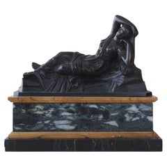 Early 19th century Roman bronze of the Sleeping Ariadne