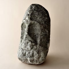 Rare unfinished Medieval head of a knight, likely from a tomb effigy