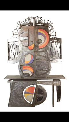 Brother Mel Meyer, S.M. — Monumental Owl Sculpture and Functional Stereo Cabinet