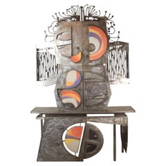 Brother Mel Meyer, S.M. — Monumental Owl Sculpture and Functional Stereo Cabinet