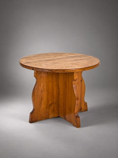 Attributed to Åby Möbelfabrik, Sculptural Pine Side Table, Sweden, 1940s