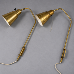 Alf Svensson for Bergboms, pair of Wall lamps, Sweden, 1950s