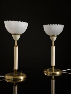 Harald Notini for Böhlmarks, Pair 15509 Brass table Lights