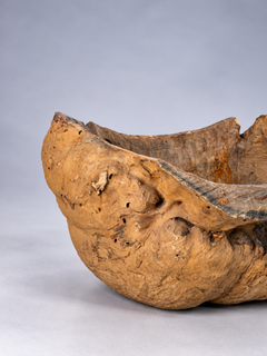 Scandinavian Organic Burl Wood Sculptural Bowl, Sweden