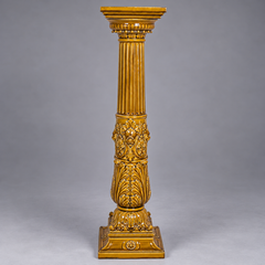 Piedistallo antico in ceramica svedese di Gustavsberg, datato 1891
