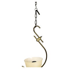 Swedish Modern Brass Pendant Lamp, Sweden, 1950s