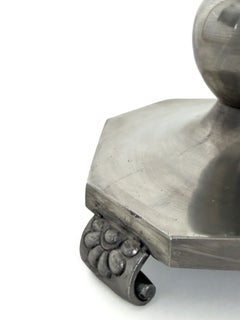 Jakob Engman Attributed, GAB (Guldsmedsaktiebolaget), Swedish Grace Pewter lamp