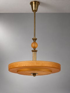 Chr. Bergh & Cie. Lustre « Swedish Grace » rare, en verre « Havana »