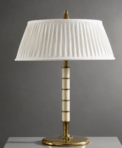 Bertil Brisborg Table Lamp in Brass and Trolit, Nordiska Kompaniet (NK)