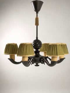 Harald Notini for Böhlmarks, Model 10785 A Chandelier in Patinated Metal, Sweden