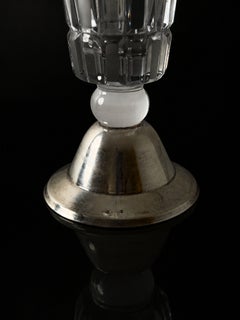 Riihimäki Silver and Crystal Vase
