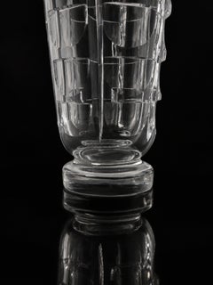 Simon Gate for Orrefors Geometric Cut Crystal Vase