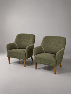 Coppia di poltrone moderne svedesi, Svezia, anni '40