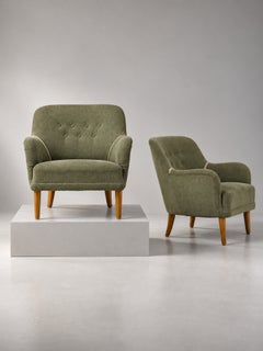 Coppia di poltrone moderne svedesi, Svezia, anni '40