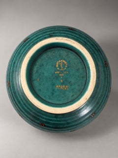 Wilhelm Kåge Argenta Bowl, Model 1107, Gustavsberg, Sweden, 1940s
