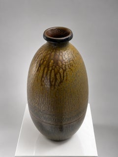 Arthur Andersson per Wallåkra – Grande vaso da pavimento in gres svedese, firmato