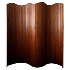 Art Deco Patinated Pine Room Divider by Jomain Baumann for Baumann, France, 1930