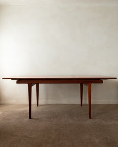 Danish Modern Teak Extendable Dining Table Attributed to Sven Ellekaer, 1960s