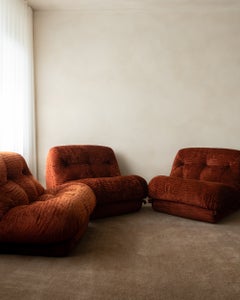 Mid CenturyNuvolone Sofa by Rino Maturi for Mimo Padova, 1970s, Set of 3