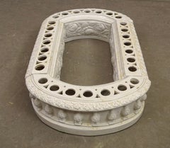 Early 20th Century Italian Creamware Modular Bough Pot Flower Frog Centerpiece