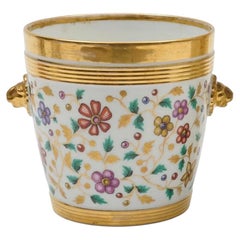 Antique 19th c. French Empire Paris Porcelain Cachepot Flower Pot Circa 1835