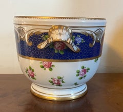 Antique 18th Century French Louis XV Sevres Porcelain Cachepot or Bottle Cooler