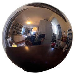 Large Lavender Mercury Glass Garden Gazing Sphere or Witch's Ball