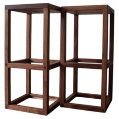 Contemporary Solid Parota Wood Bar Stool "Banco JL"