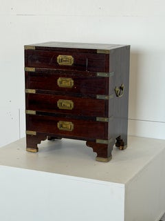 Brass-Bound Campaign Chest of Drawers, England, Early 20th Century