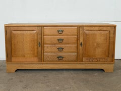 Mid-Century Danish Modern Brutalist Oak Sideboard, Henning Kjærnulf, 1970s
