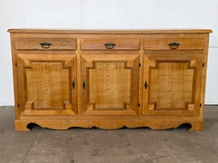 Mid-Century Modern Danish Brutalist Oak Sideboard, Henning Kjærnulf Style, 1960s