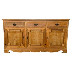 Mid-Century Modern Danish Brutalist Oak Sideboard, Henning Kjærnulf Style, 1960s