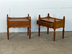 Pair of Mid-Century Modern Oak Nightstands by Henning Kjærnulf, Denmark, 1960s