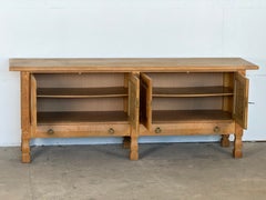 Danish Brutalist Oak Sideboard, Danish Cabinetmaker, 1960s