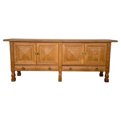Danish Brutalist Oak Sideboard, Danish Cabinetmaker, 1960s