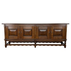 Credenza in rovere tinto in stile Mid-Century Modern di Henning Kjærnulf, Danimarca, anni ’60