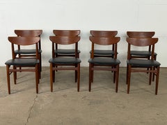Set of 8 Danish Teak Dining Chairs by Harry Østergaard, 1960s