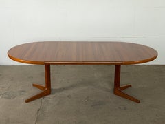 Danish Round Teak Extendable Dining Table by Glostrup Møbelfabrik, 1960s