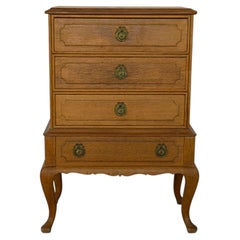 Danish Quartersawn Oak Chest of Drawers by Henning Kjærnulf, 1960s