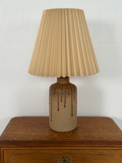 Lampe de table « Drip Glaze » en grès, signée Søholm, Danemark, années 1960