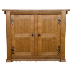 Mid-Century Oak Two-Door Cabinet, Danish Cabinetmaker H. P. Korterman, 1966