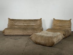 Togo Sofa, Lounge Chair and Ottoman, Michel Ducaroy for Ligne Roset, 1970-1980s
