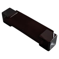 Coexist Contemporary Ebony Bench Lacquered, Sculptural Seating