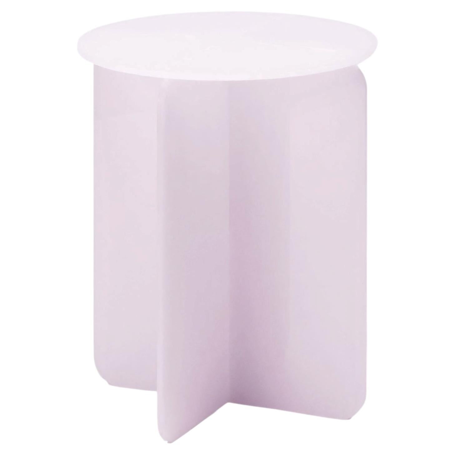 ROMA Round Pink, Contemporary Design Side Table, Made in Argentina For Sale