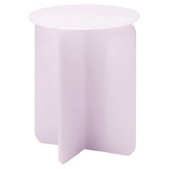 ROMA Round Pink, Contemporary Design Side Table, Made in Argentina