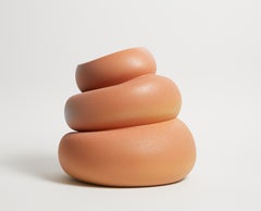 Colate Apricot Medium, Contemporary Indoor Vase, Made in Italy