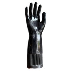 Vintage Pirelli Porcelain Glove Mould in Black, Italy, 1980s